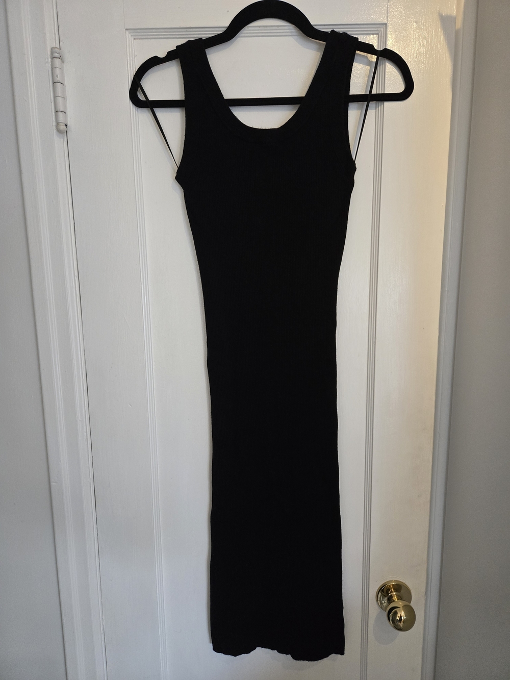RW&CO. Black Sleeveless Maxi Tank Dress